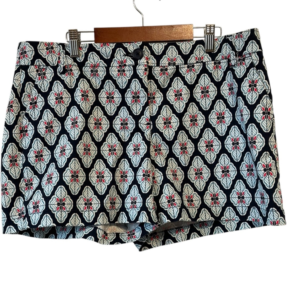 Crown & Ivy Navy Print Shorts